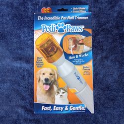 Pedi Paws Pet Nail Trimmer Clipper Grooming Tool Dog Cat