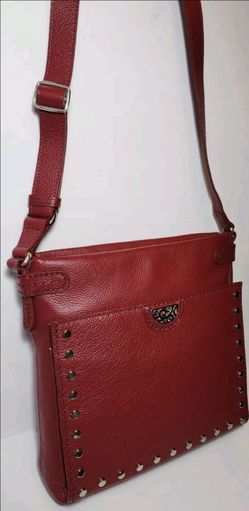 New red Brighton Royce cross body organizer