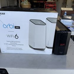 Orbi Pro WiFi 6 With APC Battery Back Up 