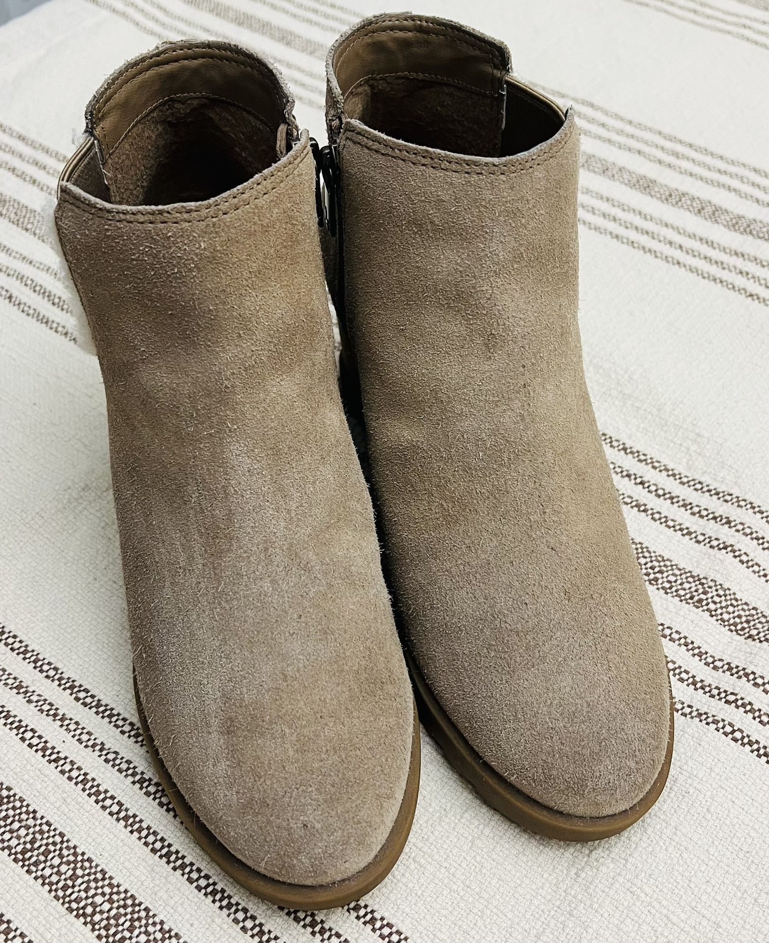 Koolaburra UGG Wedge Tan Suede Boots Yonela Amphora size 7