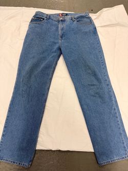Chaps Men's Medium Blue Straight-Leg Denim Jeans