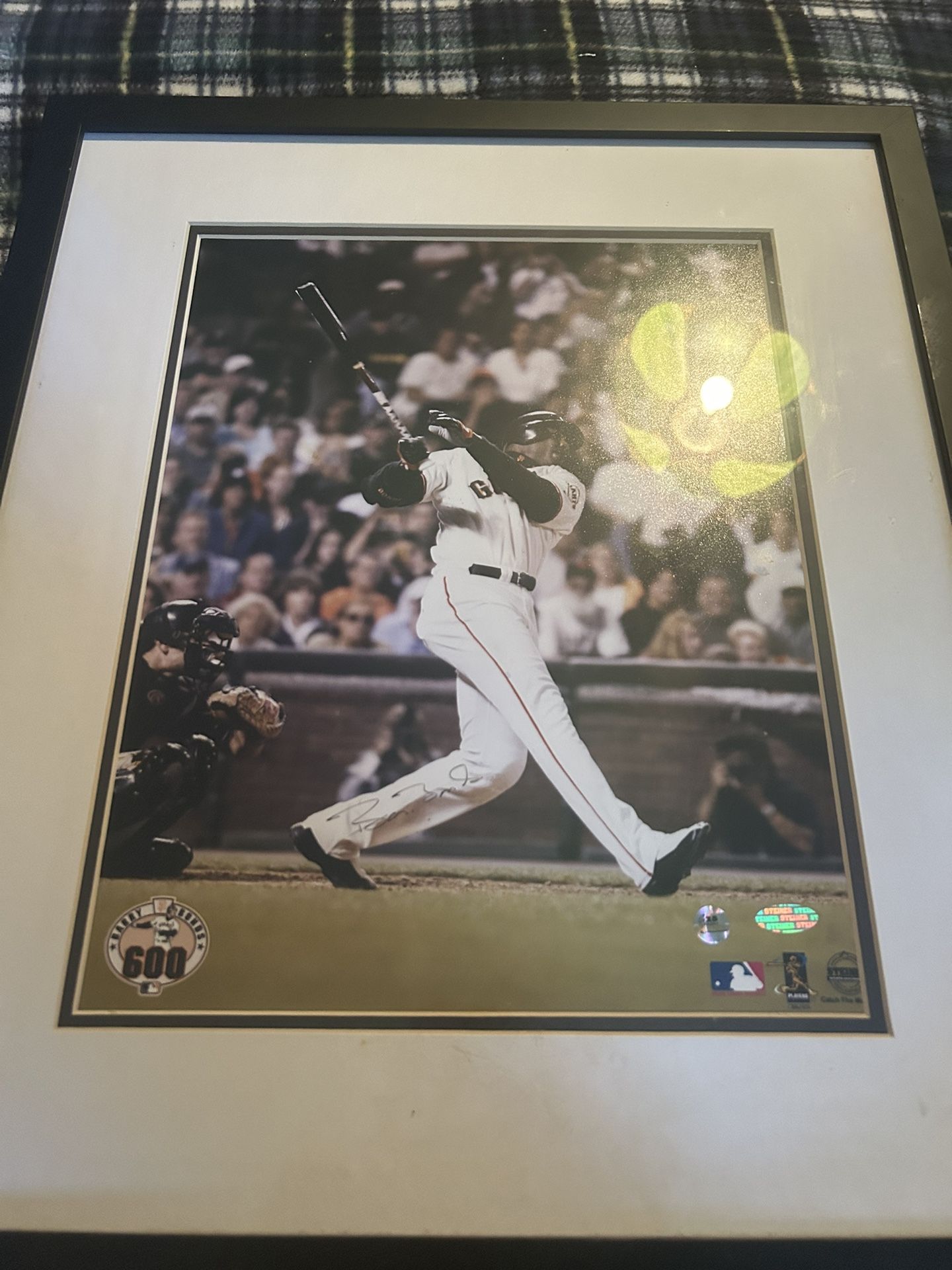 Barry Bonds 11-14 Frame Signature 600 Home Run 