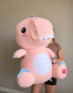 Giant pink dinosaur
