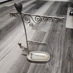 Silver Colored Jewelry Stands 
