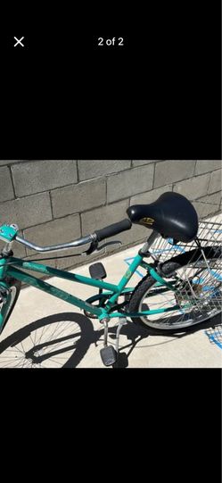 Cruiser 7 speed with barefoot pedals and double wire basket
