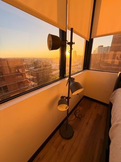 IKEA HEKTAR Floor Lamp - 3 Adjustable Spot Lights Dark Gray - $45