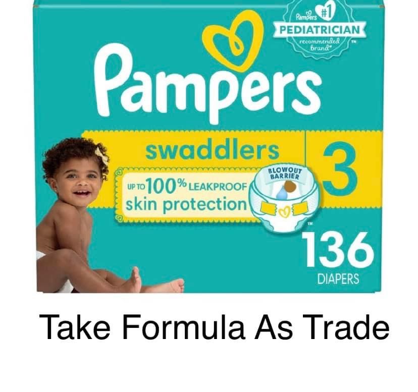 Swaddlers Size 3-Pampers Pañales Diapers 