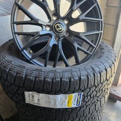 18"new Wheels With New GOODYEAR Allterrain Wrangler Trail Runner AT New Tires For LEXUS RX350 2018-2024 