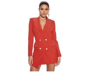 Red Double Breated Short Dress New Never Been Worn Size Large