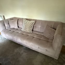 Beautiful Velvet Microfiber Sofa