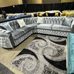 Sectional Tufted Sofa Loveseat Custom Handmade Couch No Credit Same Day Delivery 