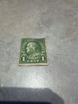 Benjamin Franklin 1 cent stamp.