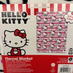 HELLO KITTY FLANNEL BLANKET