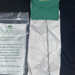 Pearl Necklace With Sapphire Pendant