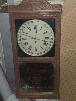 Antique Dr. Pepper Advertising Wall Clock