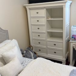 Tall White Modern Dresser