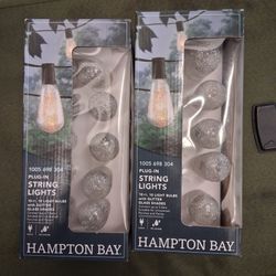 Hampton Bay Plug-In String Lights – 2 Pack