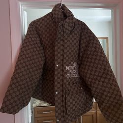 Gucci x The North Face Print Jacket 'Beige/Ebony'