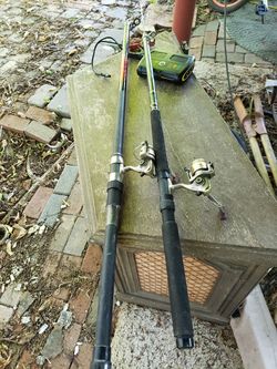 To nice fishing Poles hold out the be round 15' long good brand names