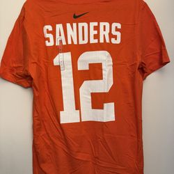 Nike Men's Cleveland Browns Shedeur Sanders #12 Orange Alternate T-Shirt