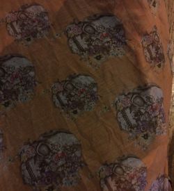 Skull scarf sheer lightweight fabric