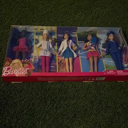 Barbie Career Fashion Doll Set of 5