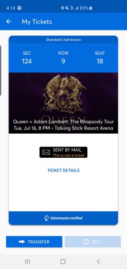 Queen Tickets
