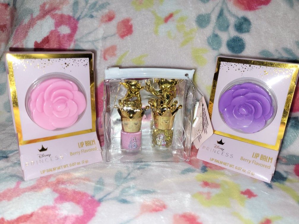 Disney Princess Lip Balm And Nail Polish