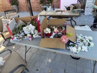 🌸 Large Assorted Faux Flowers & Greenery Collection