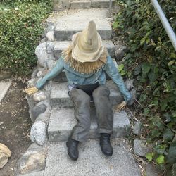 Animatronic Scarecrow and Other Decorations