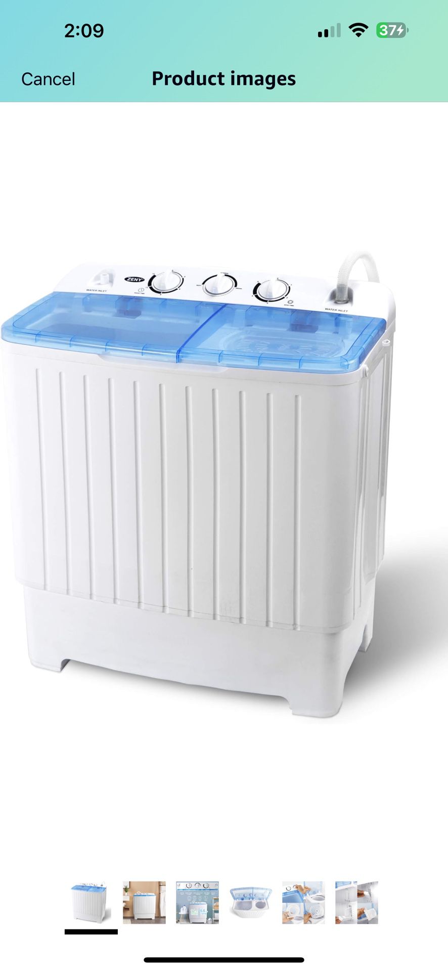 Zeny Dual Tub Portable Washer 