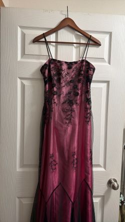 Pink floral print dress