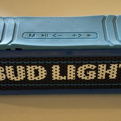 Bud Light Bluetooth Speaker with LED Flashlight