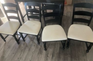 Black & beige chairs
