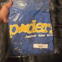 Sz Medium Sp5der TC Hoodie (Blue)