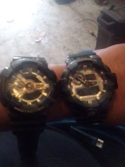 Casio G-Shock Black and Gold Watches – Set of 2