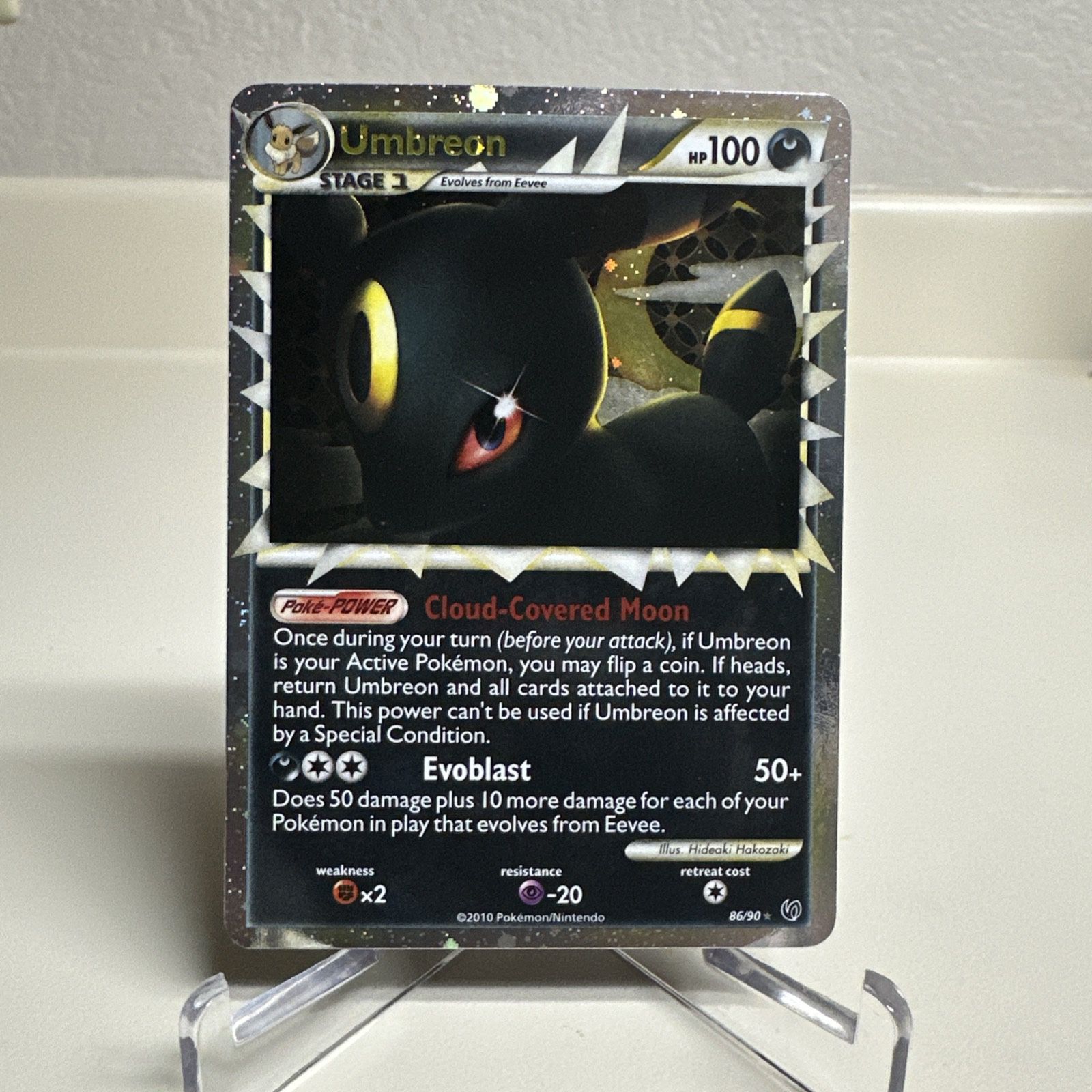 Umbreon Prime 86/90 Undaunted Holo Card 2010