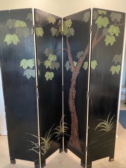 Vintage Maitland-Smith Handcrafted Folding Screen – 72” Tall