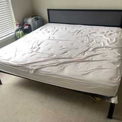 Zinus King Size Mattress + Headboard + Base