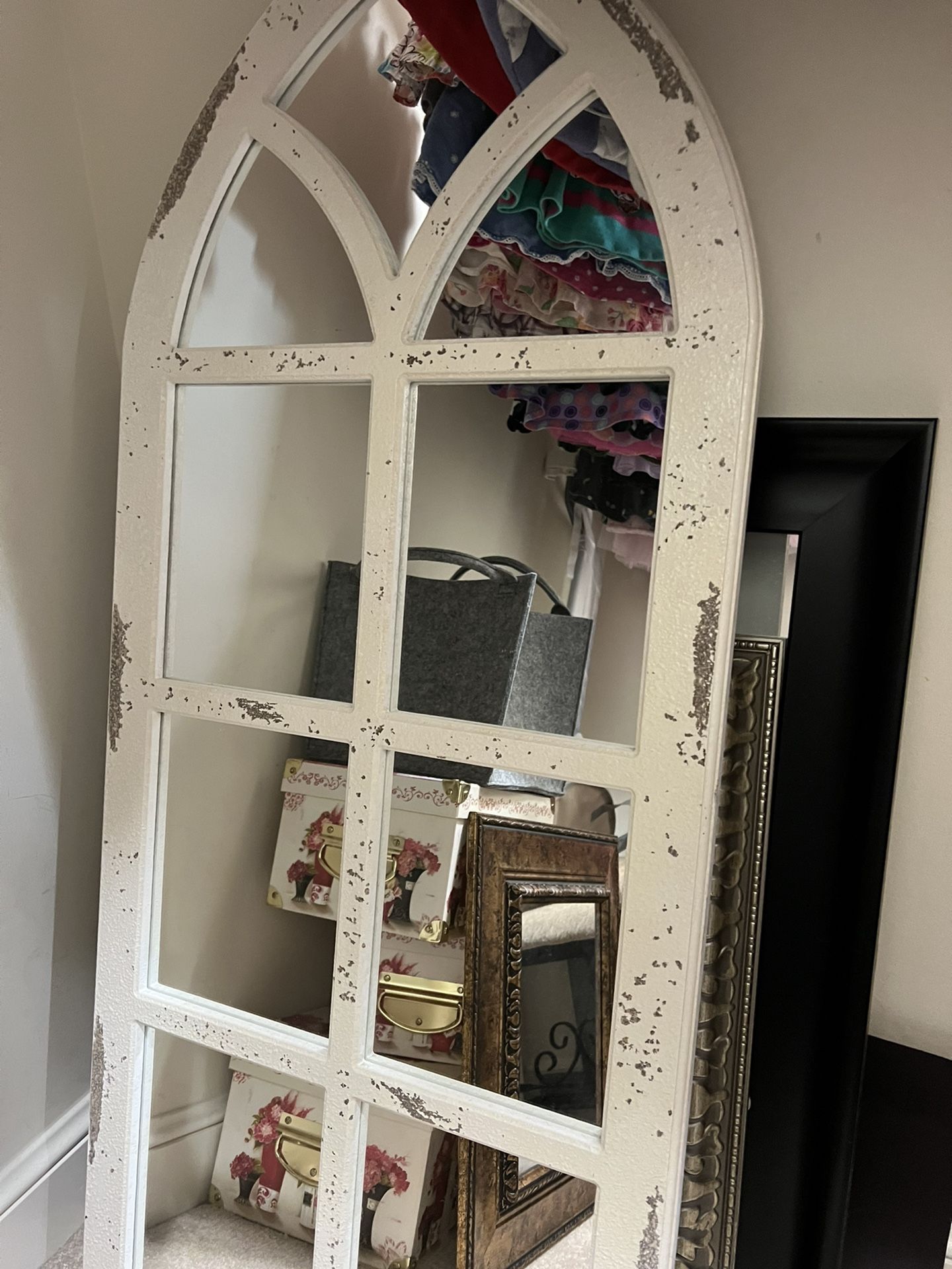 2 Farmhouse Mirrors From hobby lobby