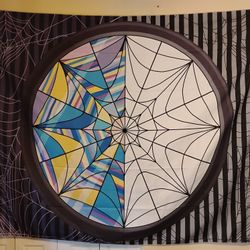 Spider Web Gothic Banner 4 & Half x 6 and Half Ft NEW 