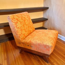 Vintage Armless Rocking Accent Chair