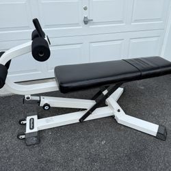 Nautilus Commercial Gym Adjustable Sit Up Weight Bench 
