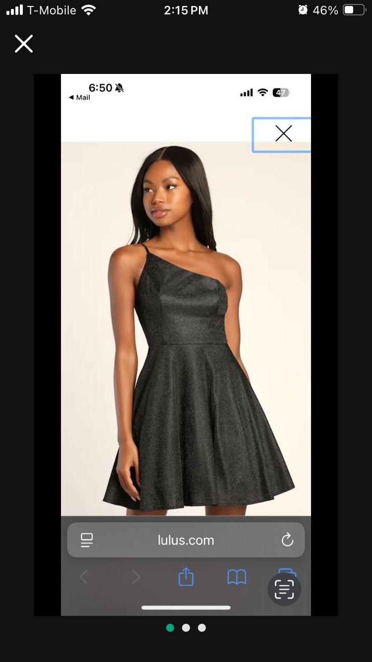 A Line Mini Black Dress Lulus 