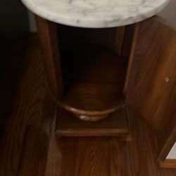 End table marble top