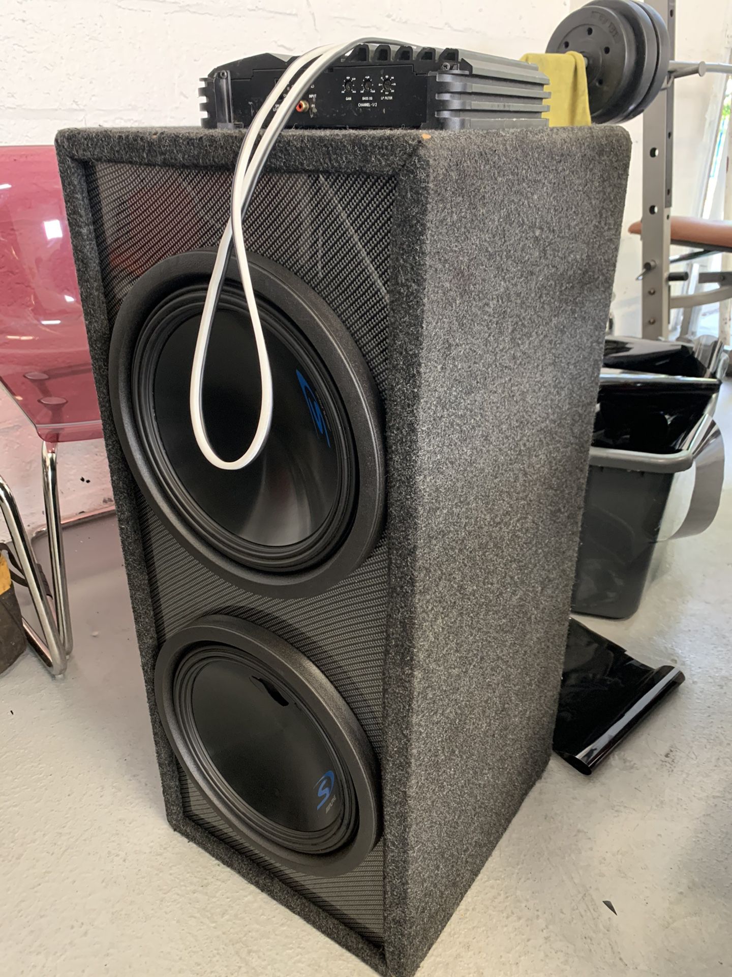 Speaker box & Amp