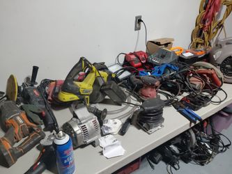 Assortment of power tools