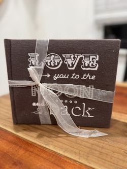 “Love You to the Moon and Back" themed decorative photo album