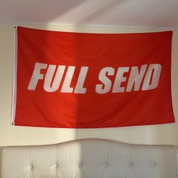 Full send Room flag decor