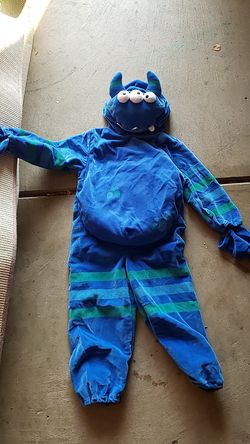 Blue monster costume